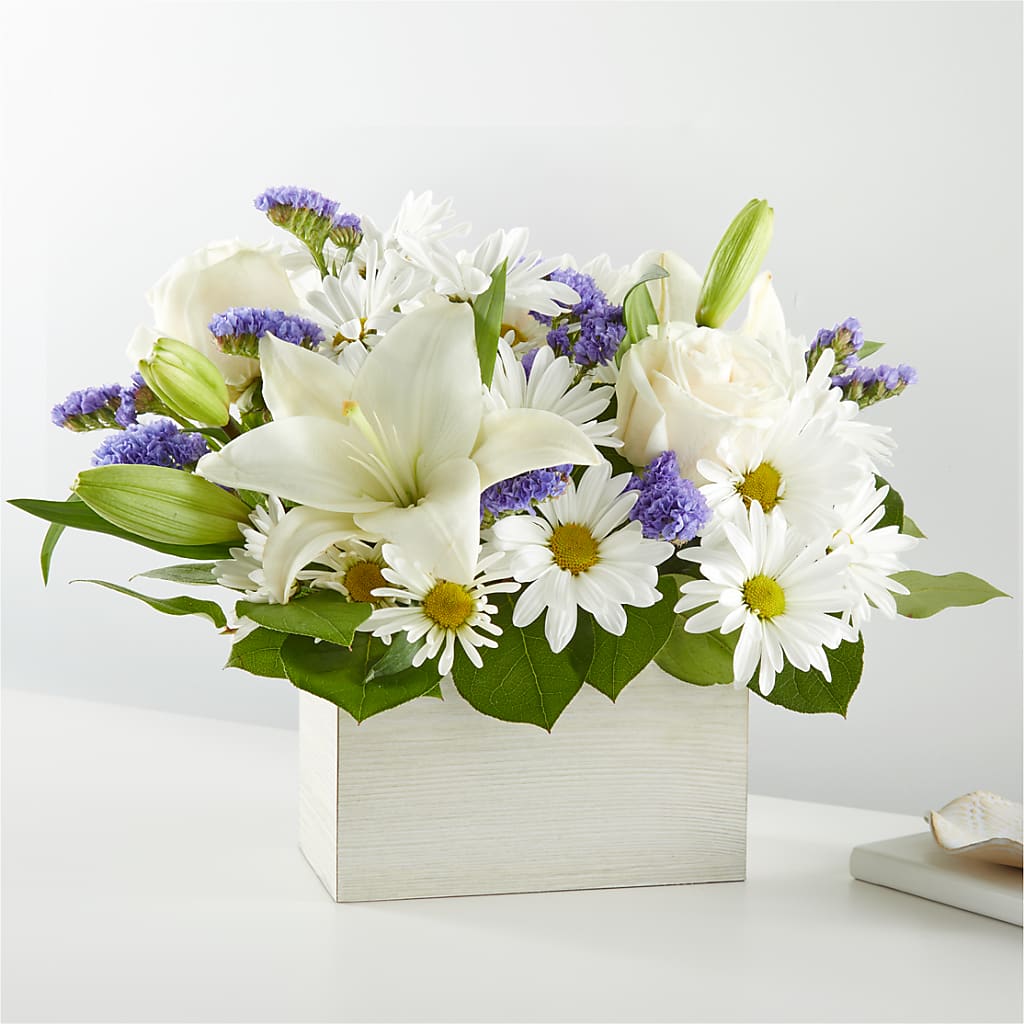 Beyond Blue Box Bouquet – A Country Home Floral, Baker City OR