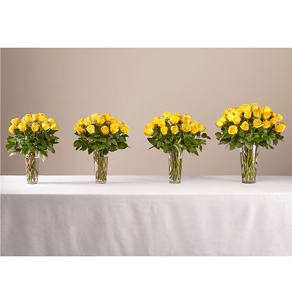 Long Stem Yellow Rose Bouquet – A Country Home Floral, Baker City OR