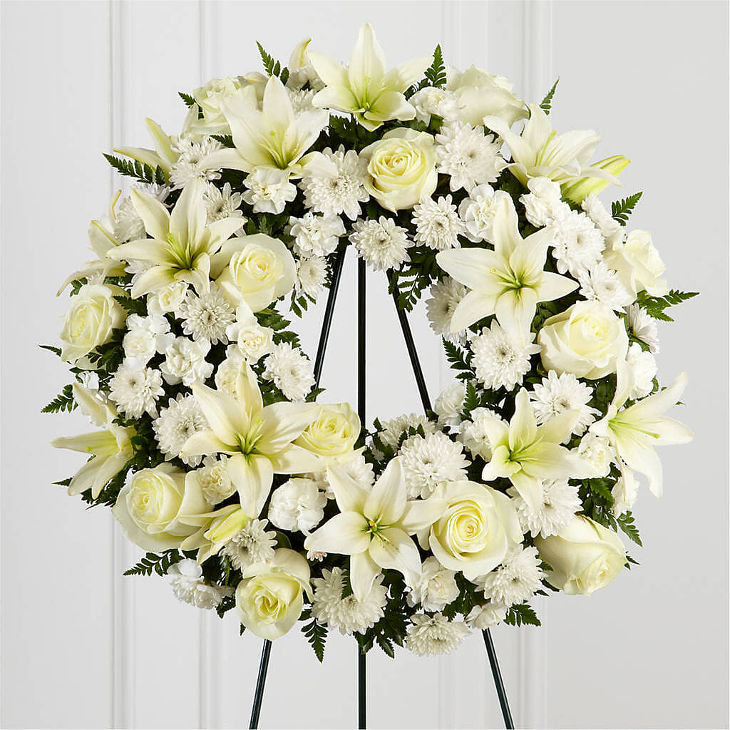 Treasured Tribute Wreath – A Country Home Floral, Baker City OR