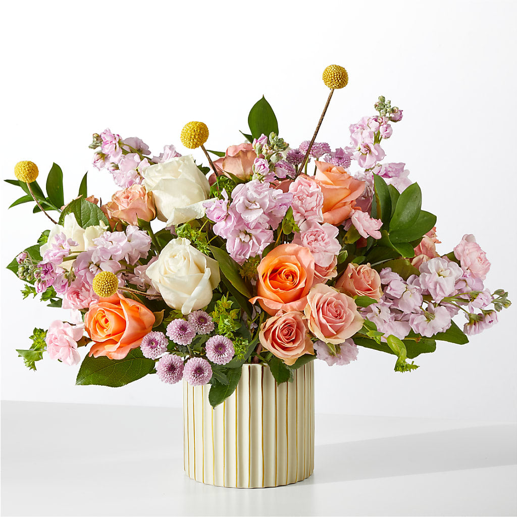 French Market Bouquet with Ivory Vase – A Country Home Floral, Baker City OR