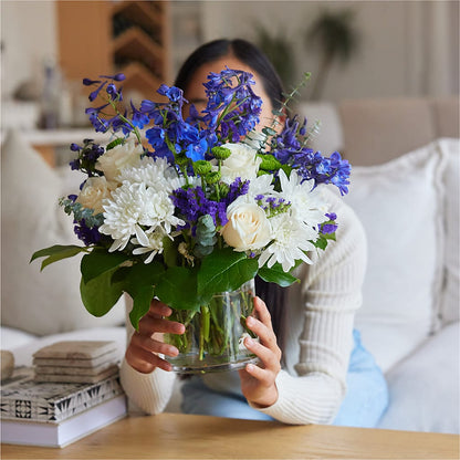 Cerulean Waves Bouquet –  A Country Home Floral, Baker City OR