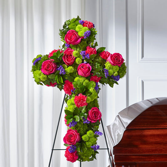 Tribute Rose Floral Cross –  A Country Home Floral, Baker City OR