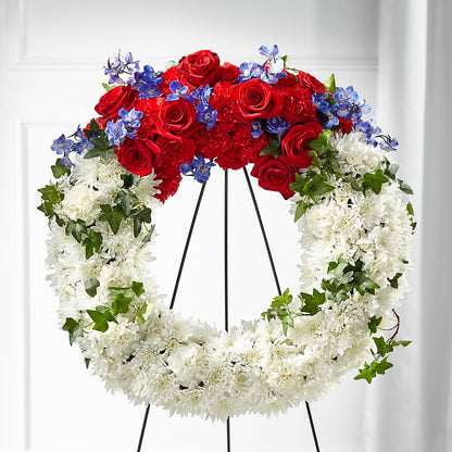 Patriotic Passion Wreath –  A Country Home Floral, Baker City OR