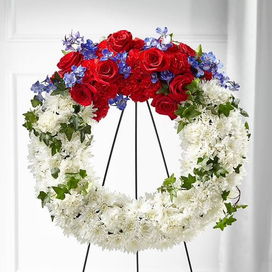 Patriotic Passion Wreath –  A Country Home Floral, Baker City OR