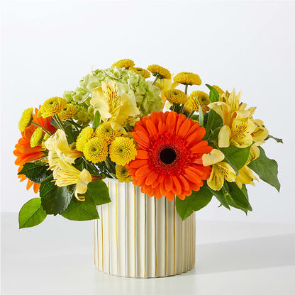 Autumn Sunshine Bouquet with Ivory Vase –  A Country Home Floral, Baker City OR