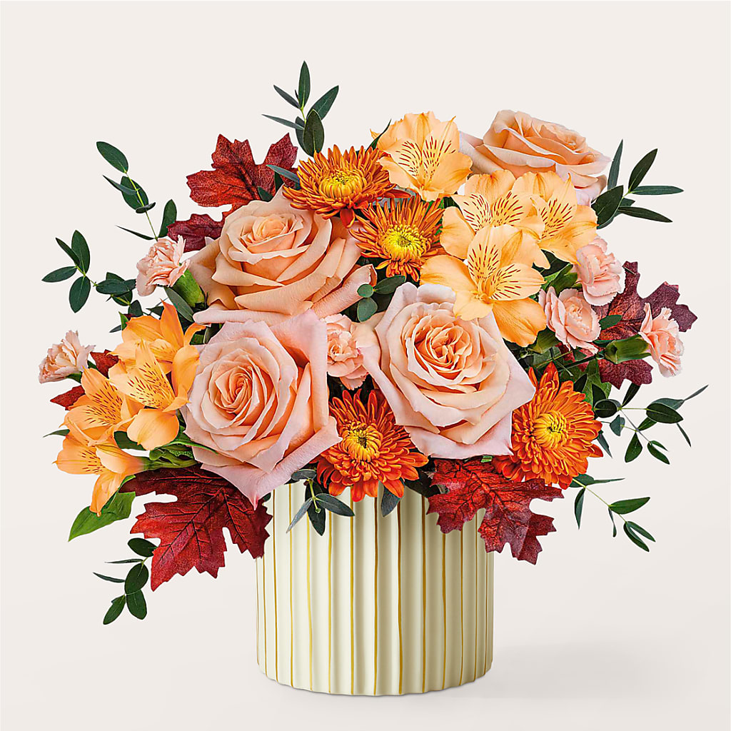 Spiced Latte Bouquet with Ivory Vase –  A Country Home Floral, Baker City OR