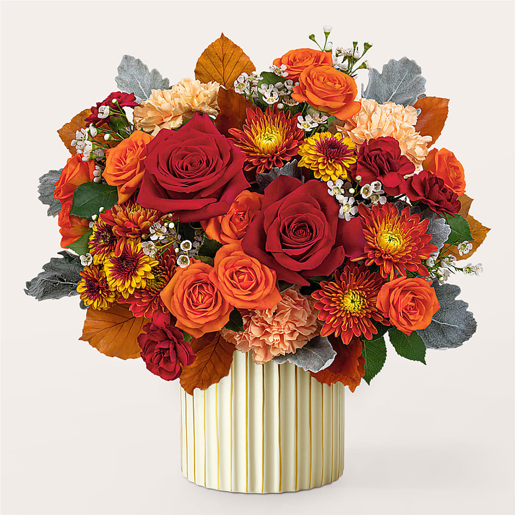 Merlot Bouquet with Ivory Vase –  A Country Home Floral, Baker City OR