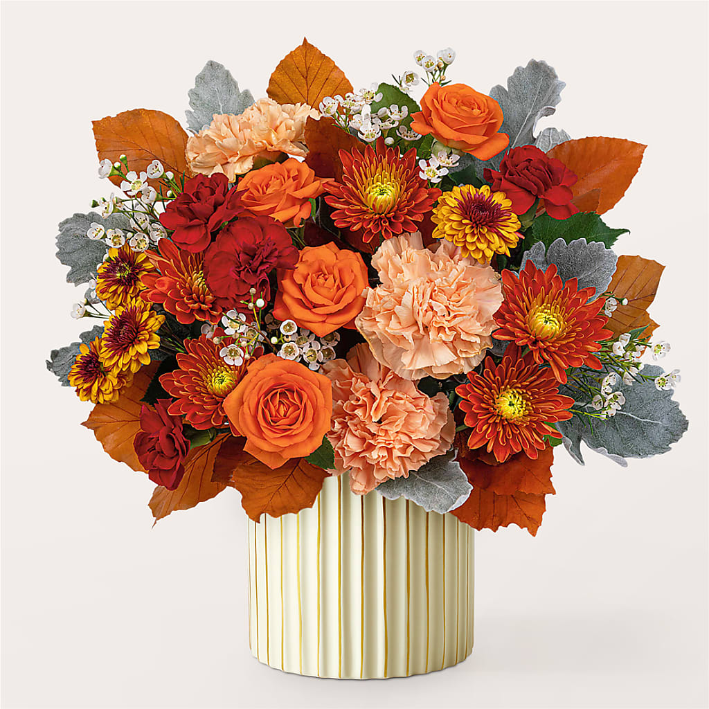 Merlot Bouquet with Ivory Vase –  A Country Home Floral, Baker City OR