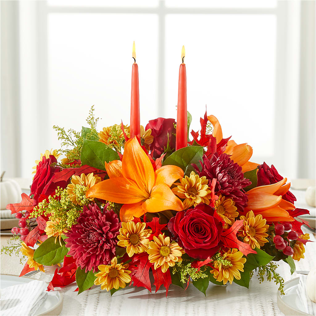 Autumn's Embrace Centerpiece –  A Country Home Floral, Baker City OR