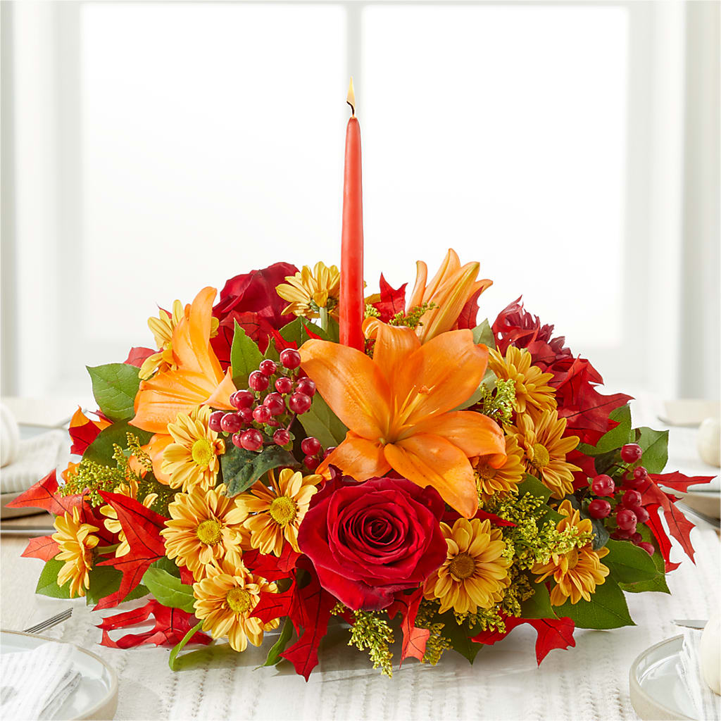 Autumn's Embrace Centerpiece –  A Country Home Floral, Baker City OR